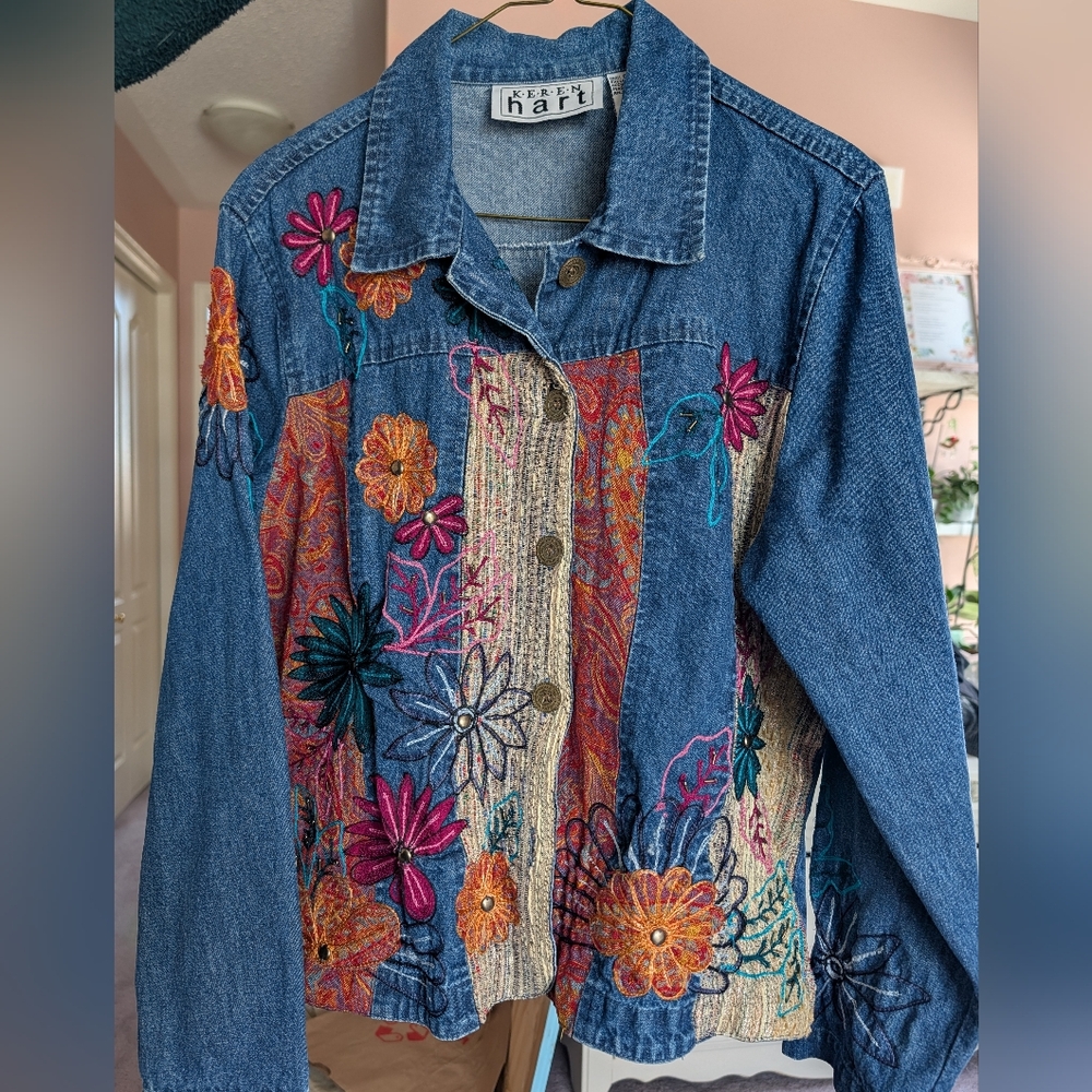 KEREN hart Blue Denim Jacket